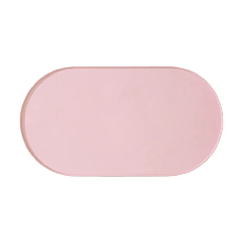 Durable Silicone Pet Food Mat Waterproof Raised Edges Dog Food Mat BPA-Free Easy Clean Pet Placemats Pet Supplies