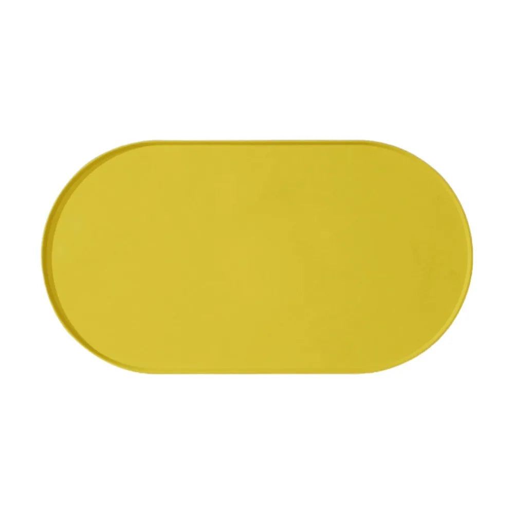 Durable Silicone Pet Food Mat Waterproof Raised Edges Dog Food Mat BPA-Free Easy Clean Pet Placemats Pet Supplies